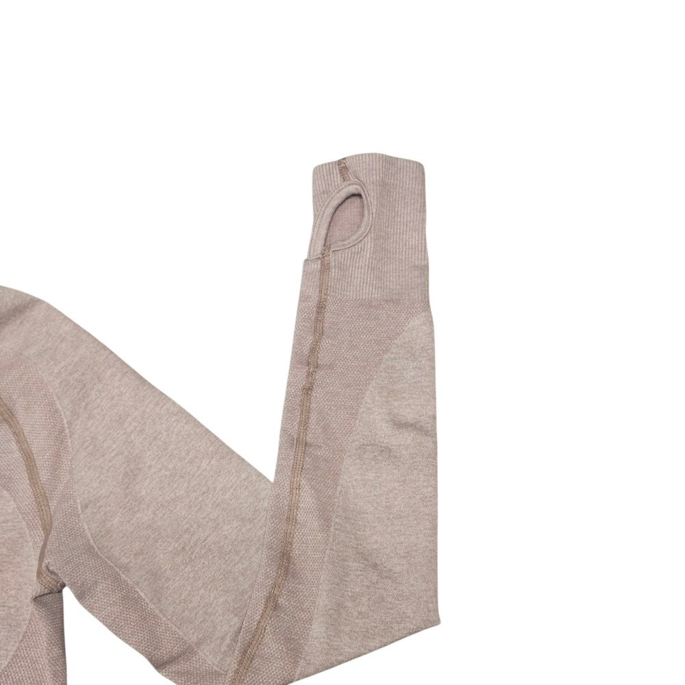 Gymshark Flex Crop Top Long Sleeve Blush Pink Open Back Size Small‎ - Picture 6 of 6